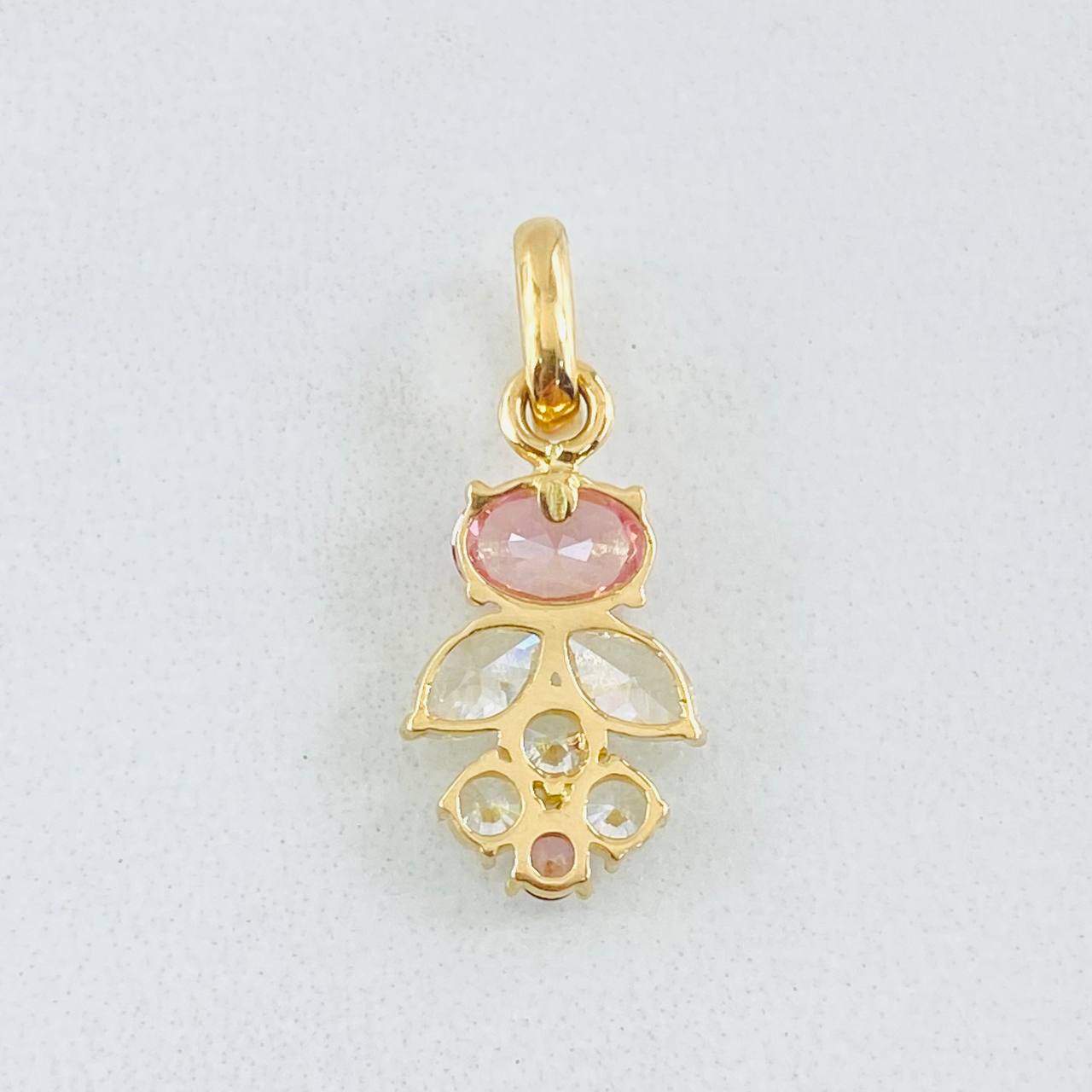 Dije Espiga Seguida 1.3gr / 2.2cm / Oro Amarillo 18K