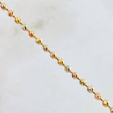 Cadena Militar 15.65gr / 50cm / Tres Oros +3 18K