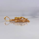 Dije Cristo Timon 4.45gr / 3.5cm / Circones Blancos Oro Rosa 18K #