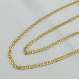 Cadena Escalera Plana 2.3 g / 60.5 cm / 0.8 mm Oro Amarillo 18K