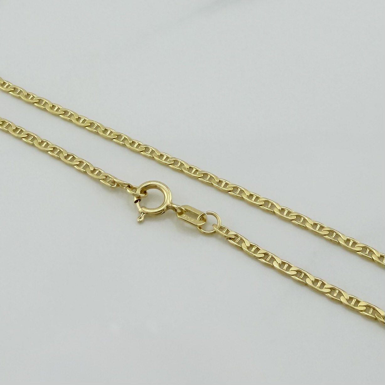 Cadena Escalera Plana 2.3 g / 60.5 cm / 0.8 mm Oro Amarillo 18K