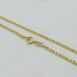 Cadena Escalera Plana 2.3 g / 60.5 cm / 0.8 mm Oro Amarillo 18K