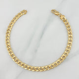 Pulso Cubano 7.1 g / 21 cm / 5 mm Oro Amarillo 18K