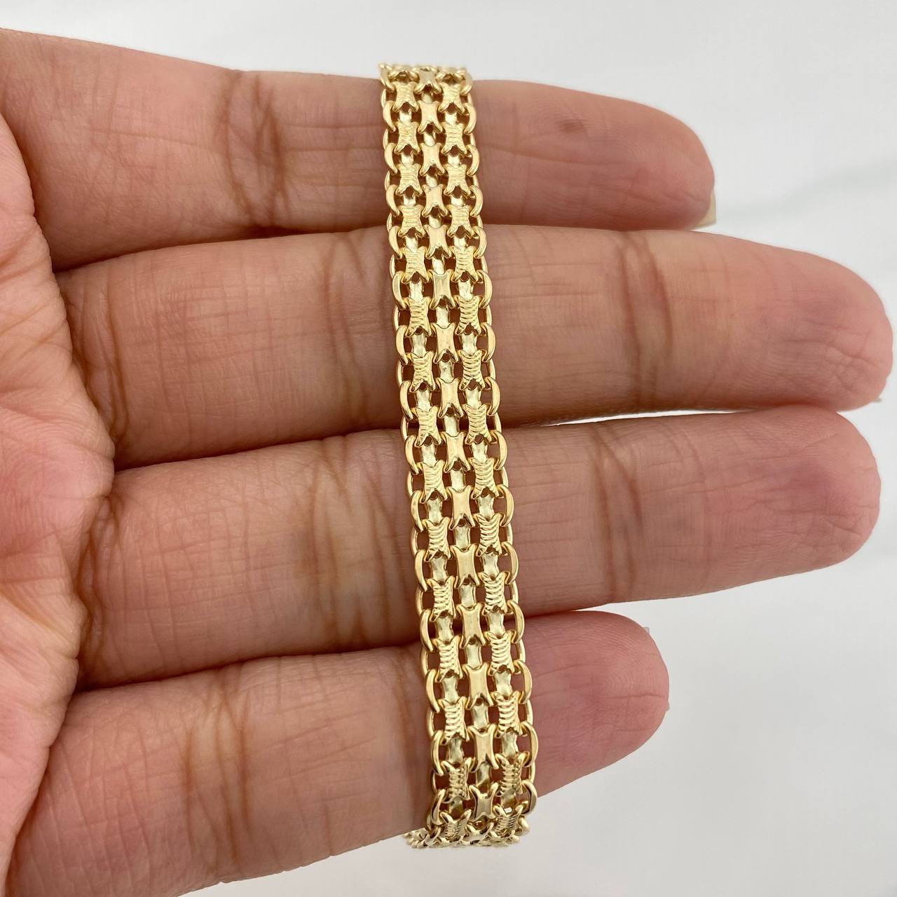 Pulso Chino 13.4 g / 20 cm / 7 mm Oro Amarillo 18K
