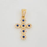 Dije Cruz Tupida 2.7 g / 3 cm Oro Amarillo 18K