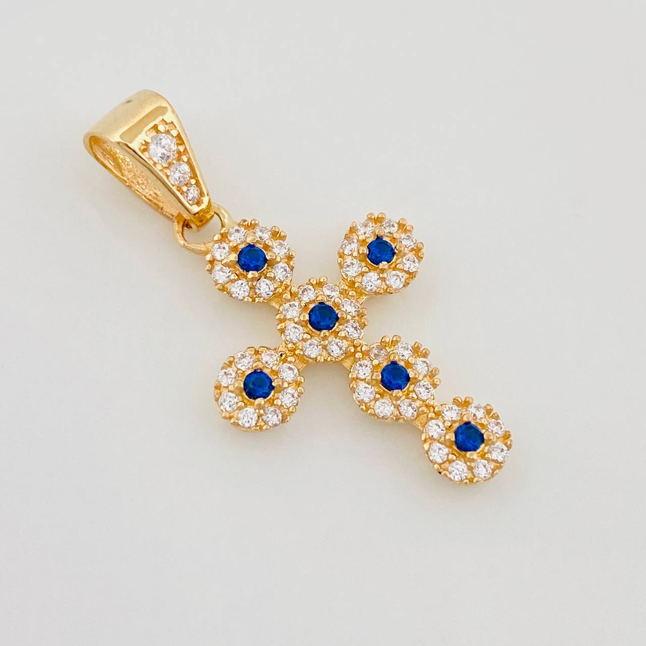 Dije Cruz Tupida 1.95 g / 2.8 cm Oro Amarillo 18K