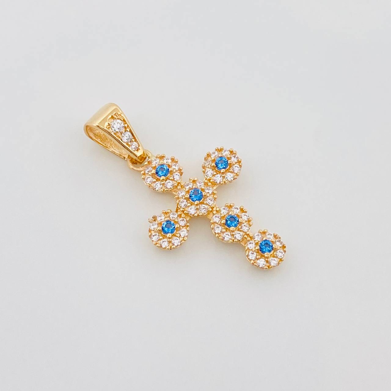 Dije Cruz Tupida 1.85 g / 2.8 cm Oro Amarillo 18K