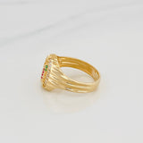 Anillo Virgen Guadalupe 3.95 g / T7 3/4 Oro Amarillo 18K