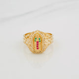 Anillo Virgen Guadalupe 3 g / T7 1/4 Oro Amarillo 18K