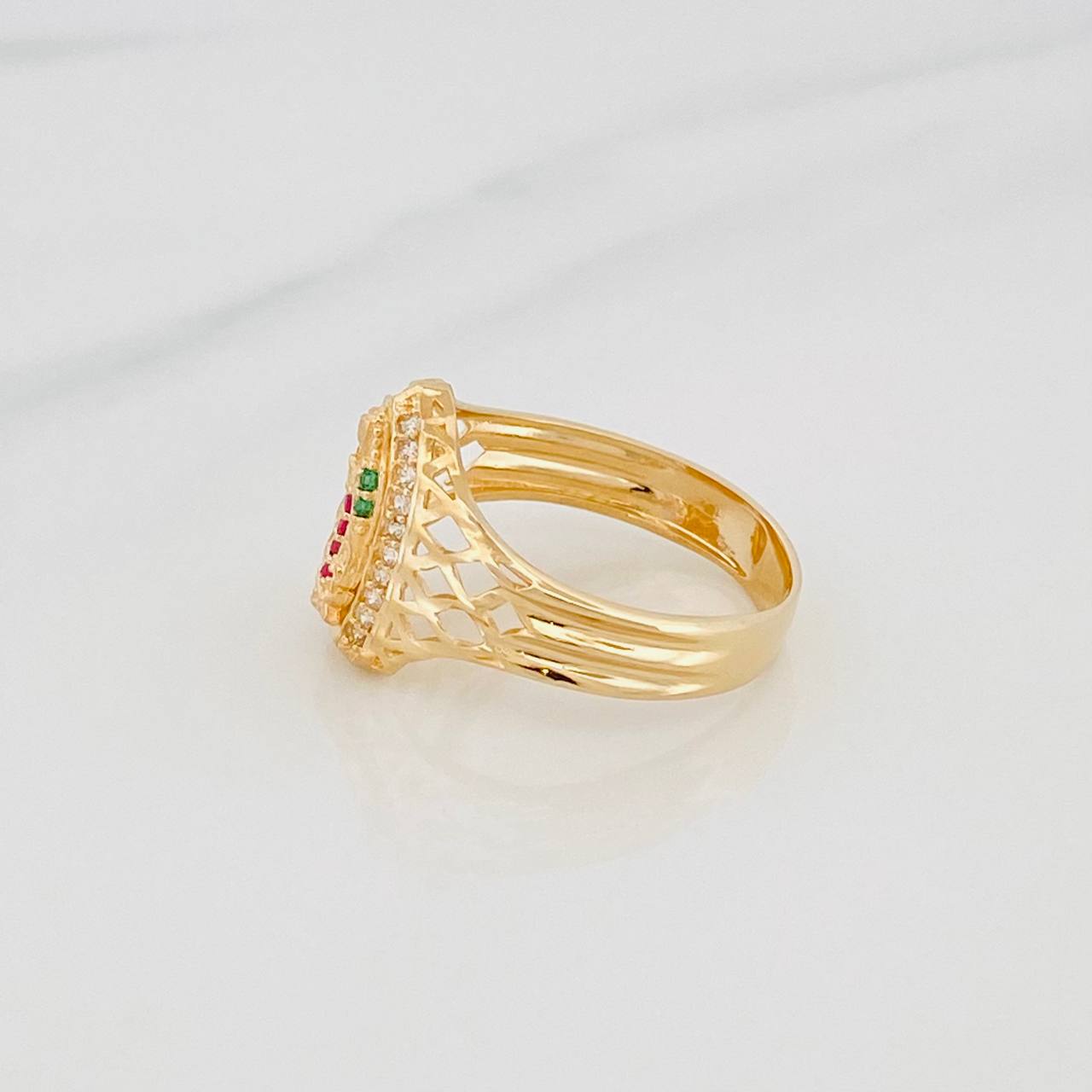 Anillo Virgen Guadalupe 3 g / T7 1/4 Oro Amarillo 18K