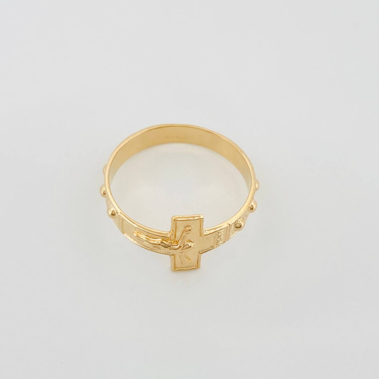Anillo Cruz 3 g / T9 1/2 Oro Amarillo 18K