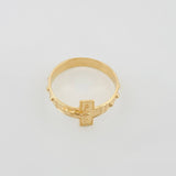 Anillo Cruz 3 g / T9 1/2 Oro Amarillo 18K