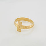 Anillo Cruz 3 g / T9 1/2 Oro Amarillo 18K