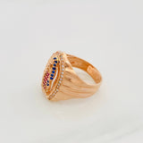 Anillo Virgen Guadalupe 6.2 g / T8 Oro Rosa 18K