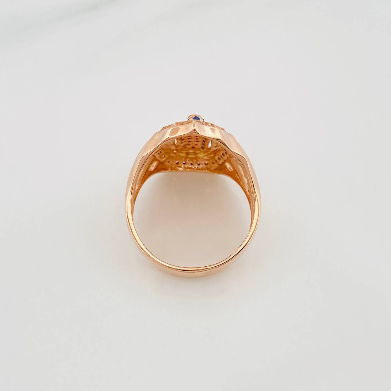 Anillo Virgen Guadalupe 6.2 g / T8 Oro Rosa 18K