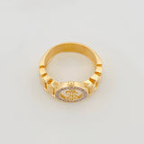 Anillo Correa Signo Peso 8.8 g / T10 3/4 Oro Amarillo 18K