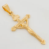 Dije Cristo Cruz 3.45 g / 4.5 cm Oro Amarillo 18K