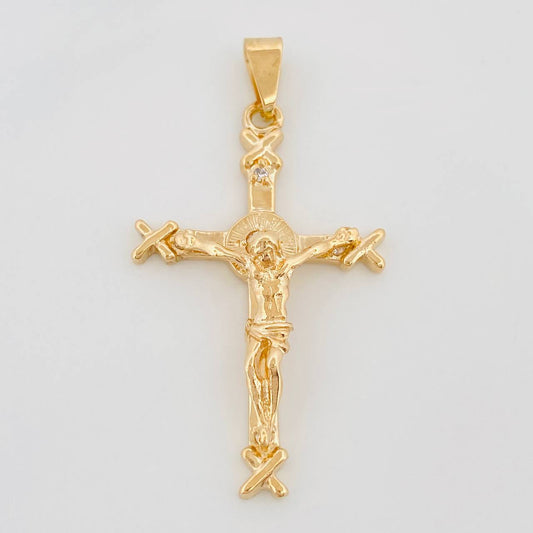 Dije Cristo Cruz 5.3 g / 4.5 cm Oro Amarillo 18K
