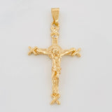 Dije Cristo Cruz 5.3 g / 4.5 cm Oro Amarillo 18K