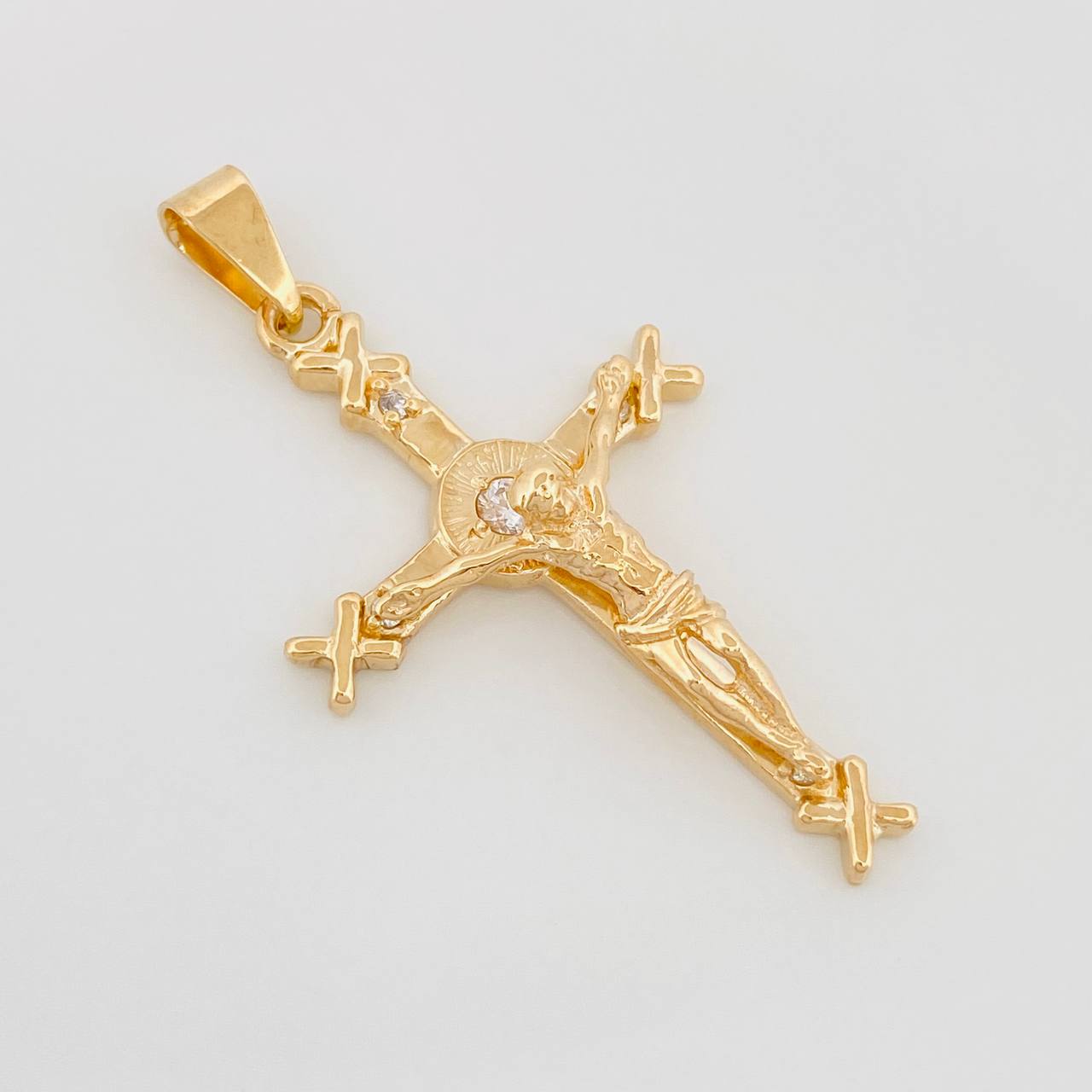 Dije Cristo Cruz 5.3 g / 4.5 cm Oro Amarillo 18K