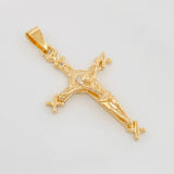 Dije Cristo Cruz 5.3 g / 4.5 cm Oro Amarillo 18K