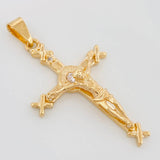 Dije Cristo Cruz 5.3 g / 4.5 cm Oro Amarillo 18K