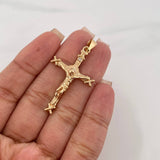 Dije Cristo Cruz 5.3 g / 4.5 cm Oro Amarillo 18K