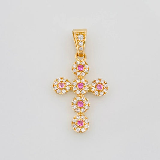 Dije Cruz Tupida 1.85 g / 2.8 cm Oro Amarillo 18K