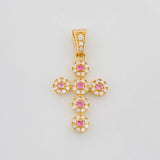 Dije Cruz Tupida 1.85 g / 2.8 cm Oro Amarillo 18K