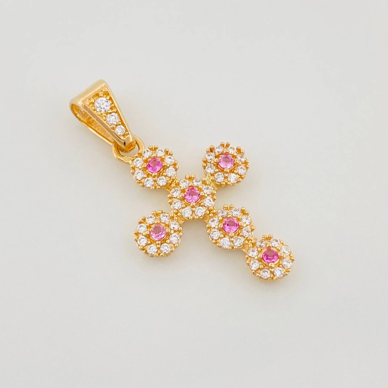 Dije Cruz Tupida 1.85 g / 2.8 cm Oro Amarillo 18K