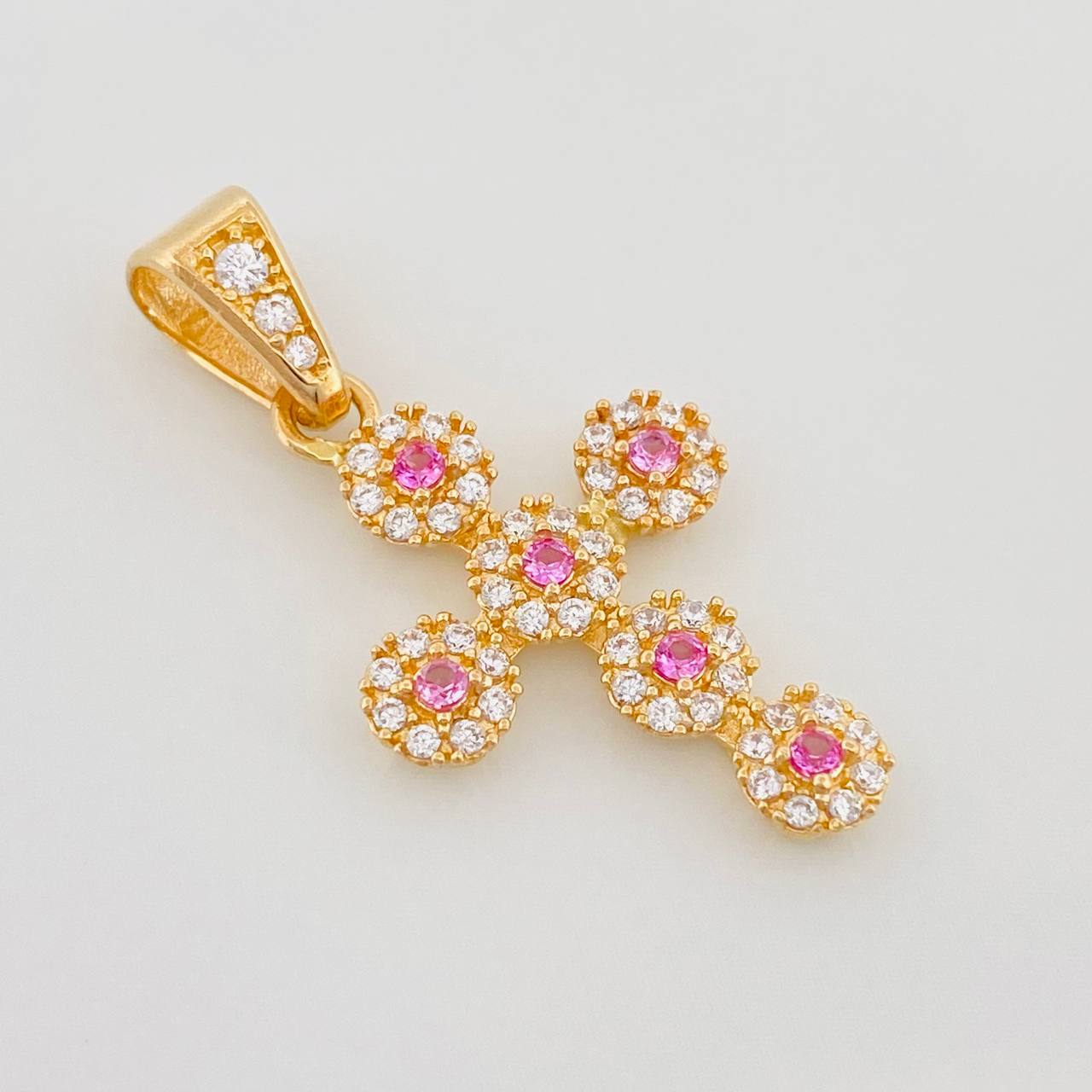 Dije Cruz Tupida 1.85 g / 2.8 cm Oro Amarillo 18K