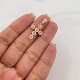 Dije Cruz Tupida 1.85 g / 2.8 cm Oro Amarillo 18K
