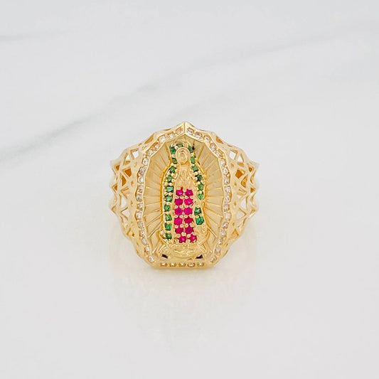 Anillo Virgen Guadalupe 5.05 g / T9 Oro Amarillo 18K