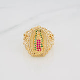 Anillo Virgen Guadalupe 5.05 g / T9 Oro Amarillo 18K