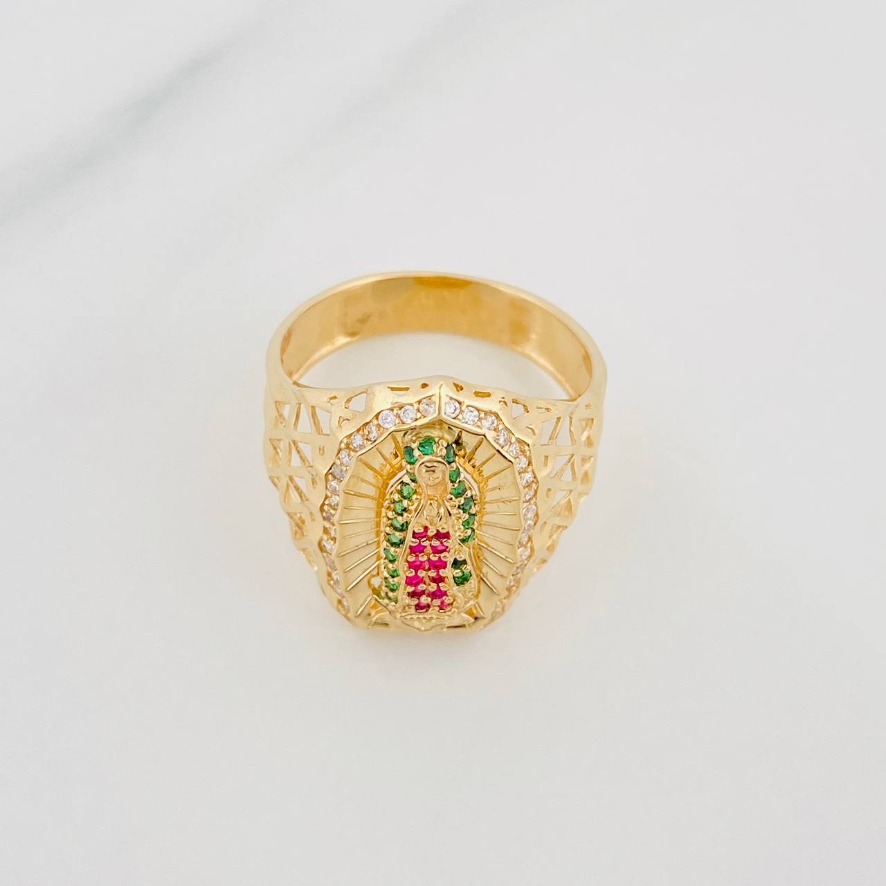 Anillo Virgen Guadalupe 5.05 g / T9 Oro Amarillo 18K