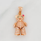 Dije Oso Moño Articulado 4.3 g / 3 cm Oro Rosa 18K