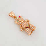 Dije Oso Moño Articulado 4.3 g / 3 cm Oro Rosa 18K