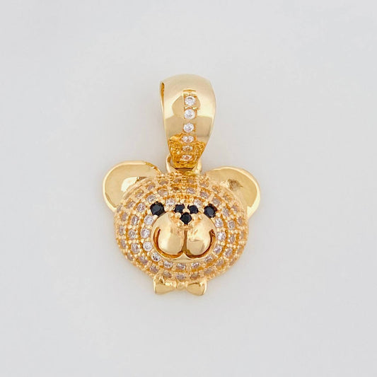 Dije Cara De Oso 3.1 g / 2 cm Oro Amarillo 18K