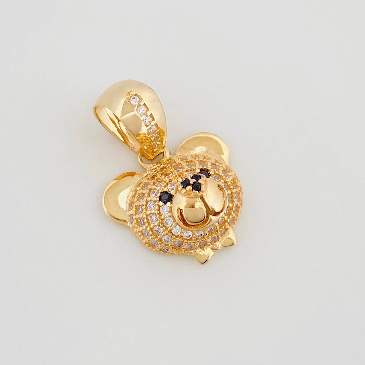Dije Cara De Oso 3.1 g / 2 cm Oro Amarillo 18K