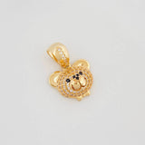 Dije Cara De Oso 3.1 g / 2 cm Oro Amarillo 18K
