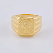 Anillo Sello San Benito 3.15 g / T10 1/2 Oro Amarillo 18K