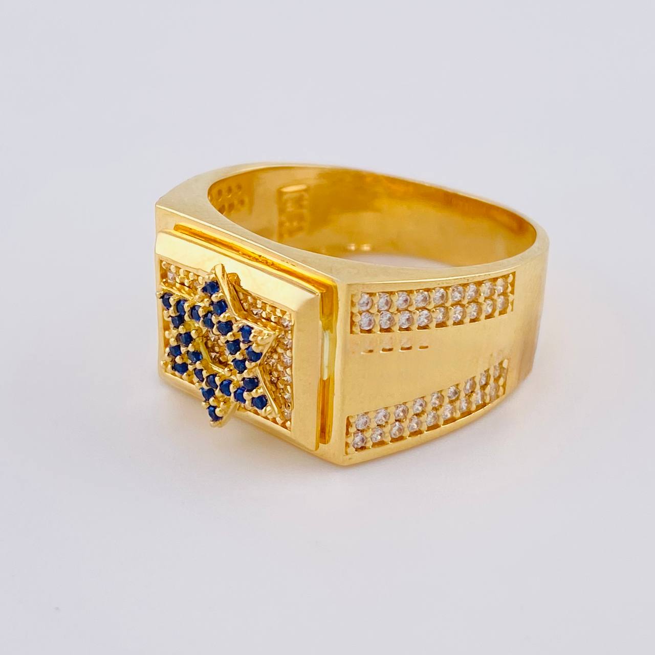 Anillo Estrella De David 9.1 g / T11 Oro Amarillo 18K