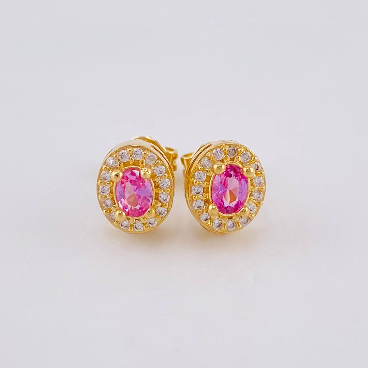 Topos Halo Ovalado 2.1 g / 7.79 mm Oro Amarillo 18K