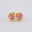 Topos Halo Ovalado 2.1 g / 7.79 mm Oro Amarillo 18K