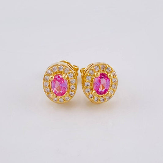 Topos Halo Ovalado 2.1 g / 7.79 mm Oro Amarillo 18K