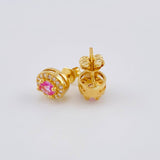 Topos Halo Ovalado 2.1 g / 7.79 mm Oro Amarillo 18K