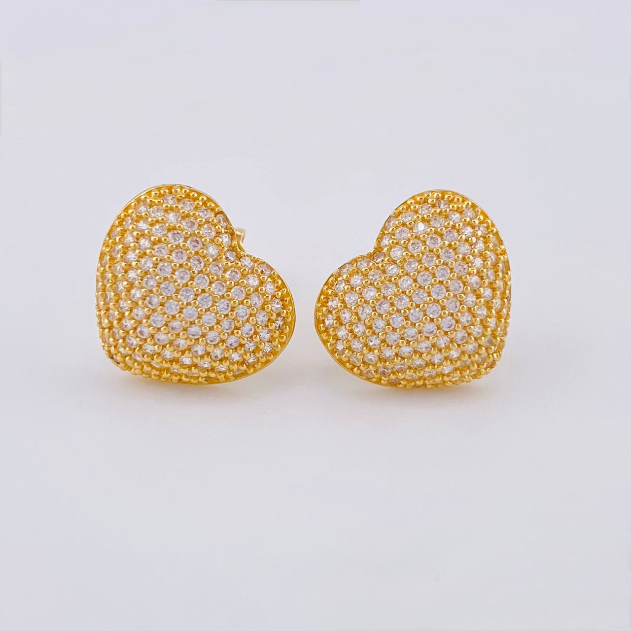 Topos Corazón Tupido 3.4 g / 12.62 mm Oro Amarillo 18K