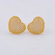 Topos Corazón Tupido 3.4 g / 12.62 mm Oro Amarillo 18K