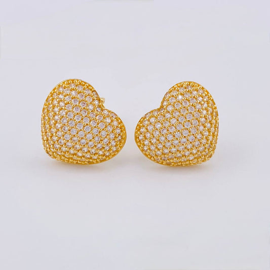 Topos Corazón Tupido 3.4 g / 12.62 mm Oro Amarillo 18K