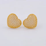 Topos Corazón Tupido 3.4 g / 12.62 mm Oro Amarillo 18K
